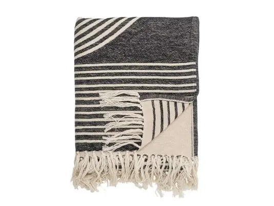 De Moda Anek Manta Black/Cotton - Bloomingville