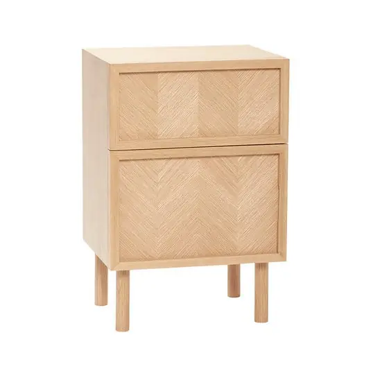 Herringbone Mesilla de Noche Natur - Hübsch Premium