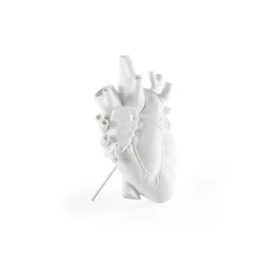 Love In Bloom Porcelain Heart Jarrón Blanco - Seletti Envío Inmediato