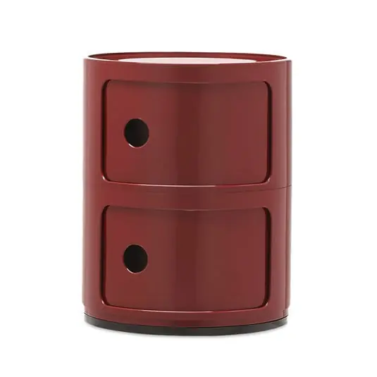 Componibili 2 Mesa Auxiliares Burgundy - Kartell Pago Seguro