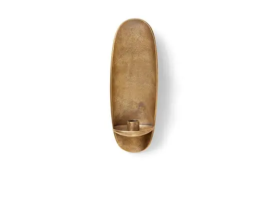 Agapé Wall Portavelas Latón - Ferm Living Auténtico
