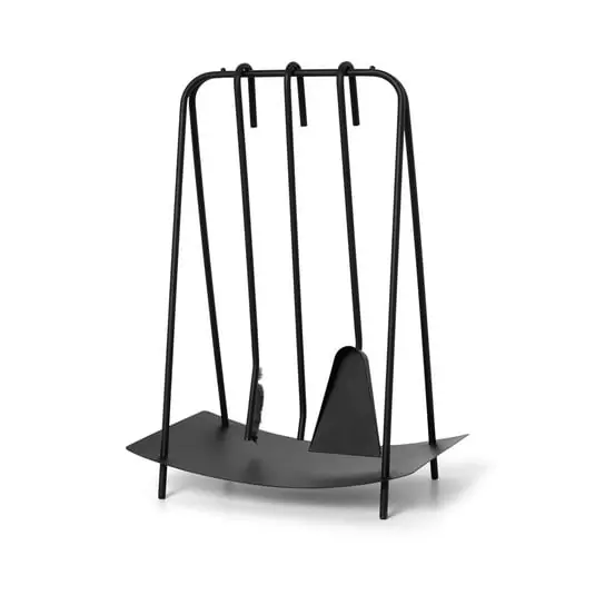 Port Fireplace Tools Black - Ferm Living Bestseller