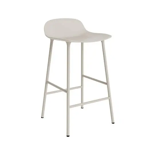 Forma Taburete de bar H65 Steel/Light Grey - Normann Copenhagen Artesanal