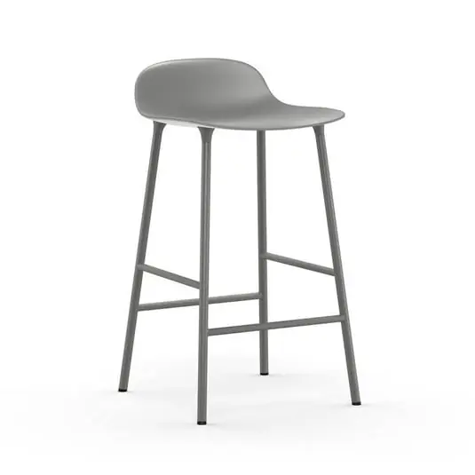 Precio De Fábrica Forma Taburete de bar H65 Steel/Grey - Normann Copenhagen