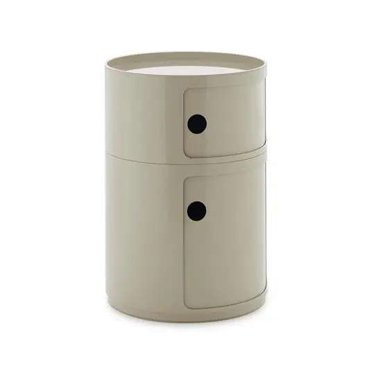 Precio Reducido Contenedor grande Componibili, gris, 2 elementos, altura 61,5 cm - Kartell