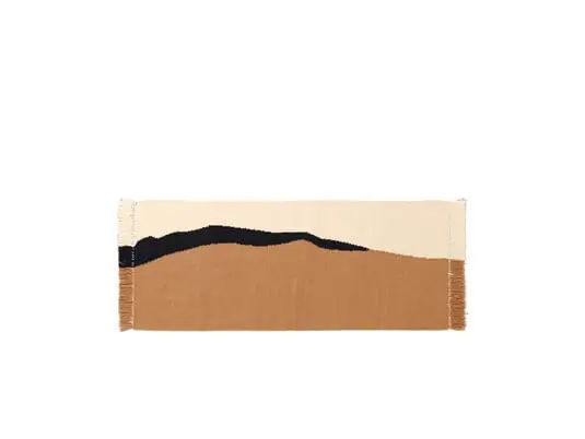 Soil Kelim Runner 70x180 Dark Piaskowa/Off-White - Ferm Living Rebajas
