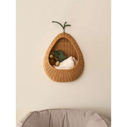 Pear Braided Wall Pocket Natural - Ferm Living Popular