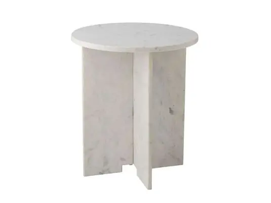 Promoción Jasmia Mesa Auxiliares White Marble  - Bloomingville
