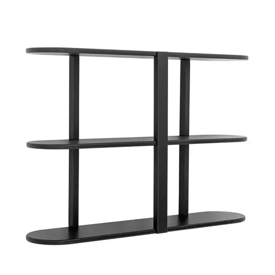 Vicente Regal, MDF, negro, ancho 80 cm - BLOOMINGVILLE Pago Seguro