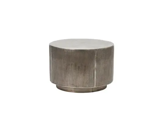 Rota Mesa de sofá H35 Ø50 Brushed Silver - House Doctor Tendencia