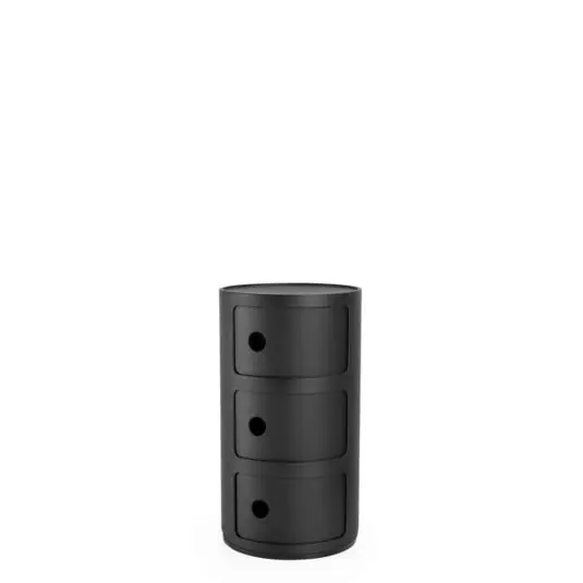 Componibili 3 Mesa Auxiliares Matt Black - Kartell Oferta Flash