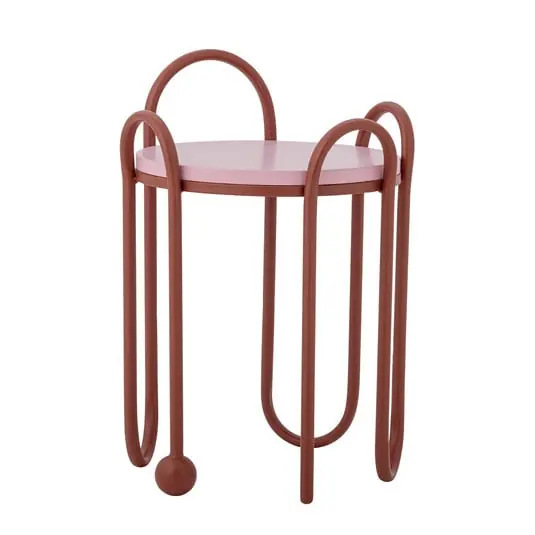Mesa auxiliar Whimsica, metal, rojo - BLOOMINGVILLE Entrega Rápida