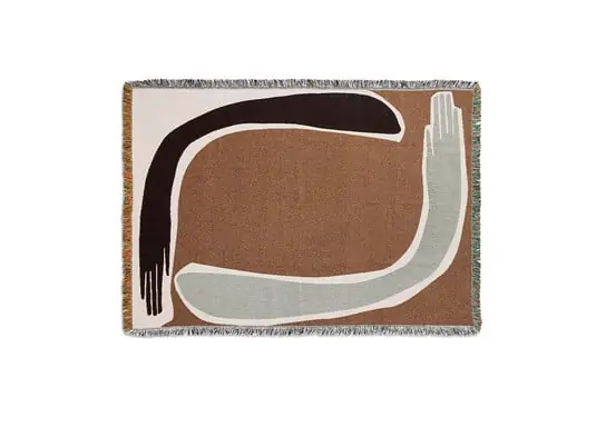 Pose Tapestry Blanket Coffee - Ferm Living Novedad