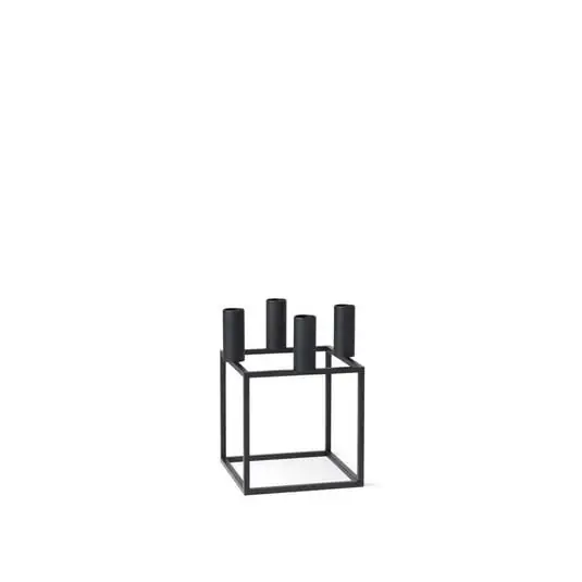 Barato Kubus 4 Portavelas Black - Audo Copenhagen