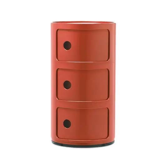 Componibili 3 Mesa Auxiliares Naranja - Kartell De Moda