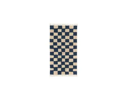 Mara Washable Alfombra Deep Blue/Warm color Arena - Ferm Living Favorito De Clientes