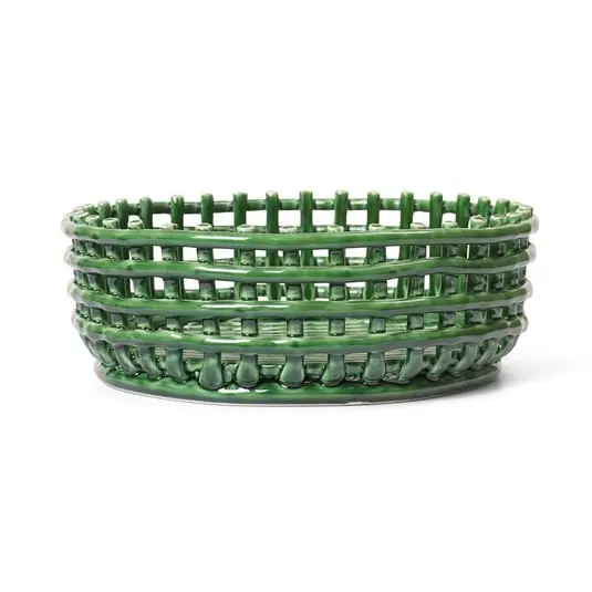Más Vendido Ceramic Centrepiece Emerald Green - Ferm Living