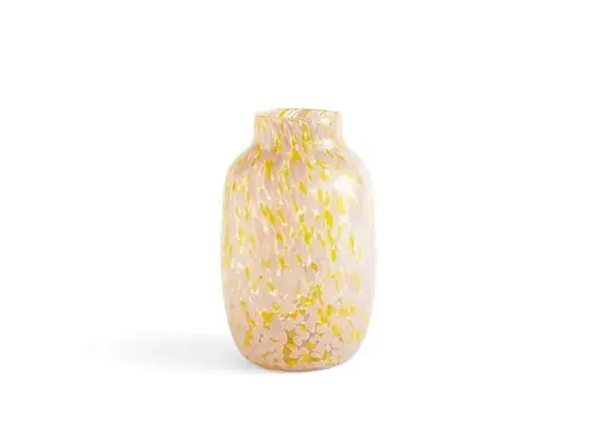 Ordenar Ahora Mismo Splash Vase Round Large Light Pink/Yellow - Hay