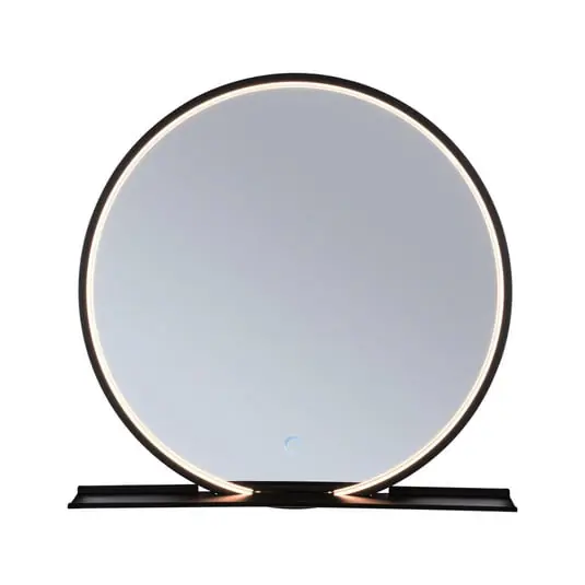 Espejo iluminado LED Miro TW IP44 Amb. Mirror/Negro mate - Paulmann Gran Oferta