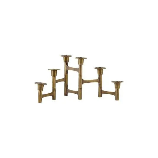 Nueva Colección Move 6 Chandelier Portavelas Brass - House Doctor