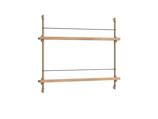 Magazine Shelving 65 Estante Oak/Warm Grey - Moebe Lujoso