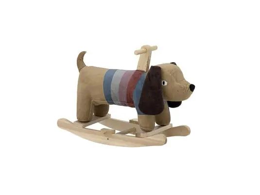 Novedad Charlie Rocking Toy Dog Brown - Bloomingville