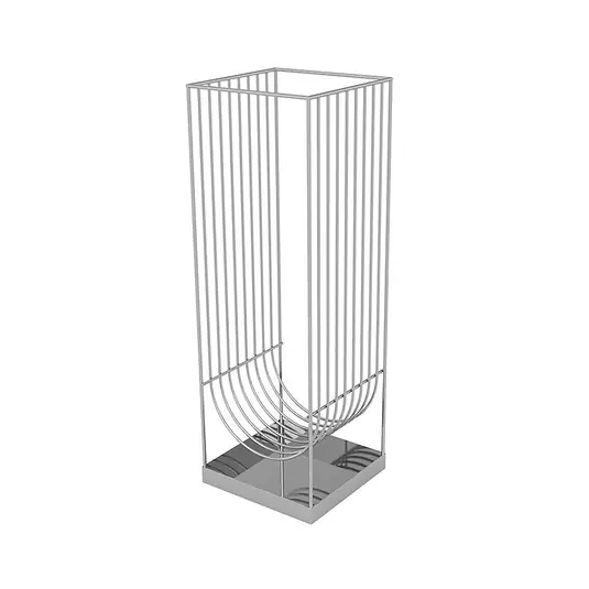 Súper Precio Curva Umbrella Stand Plata - AYTM