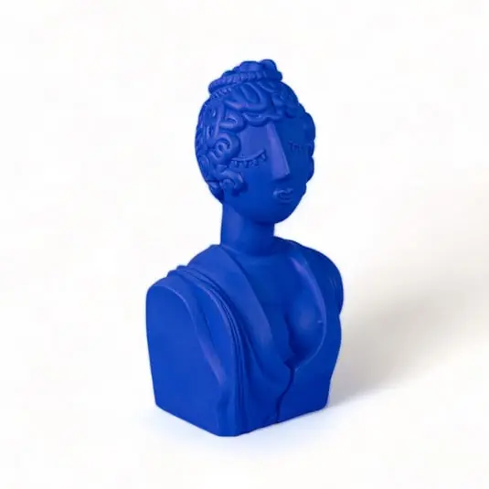 De Moda Magna Graecia Poppea Escultura Terracota azul - SELETTI