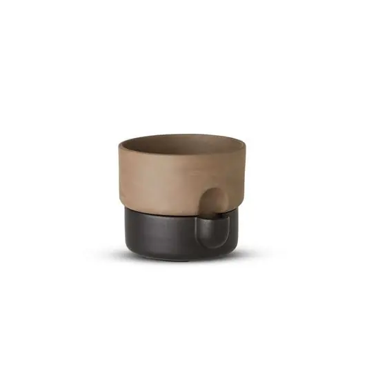Oasis Flowerpot Medium Black/Brown - Northern Oferta Limitada