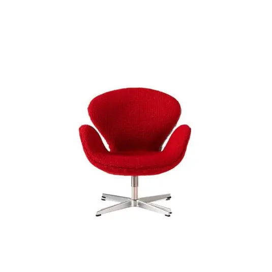 Certificado Miniature Swan Rojo - Fritz Hansen