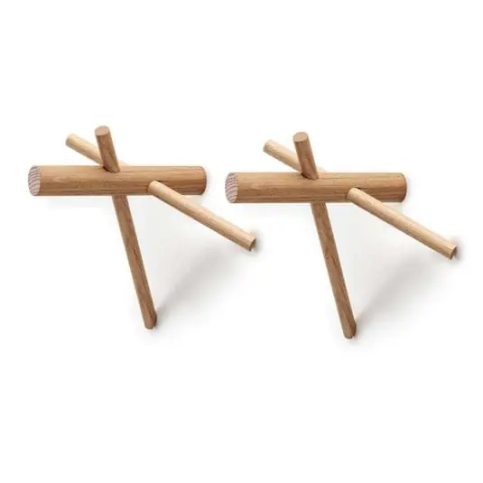 Popular Sticks Colgador de Pared 2 pcs. Nature - Normann Copenhagen