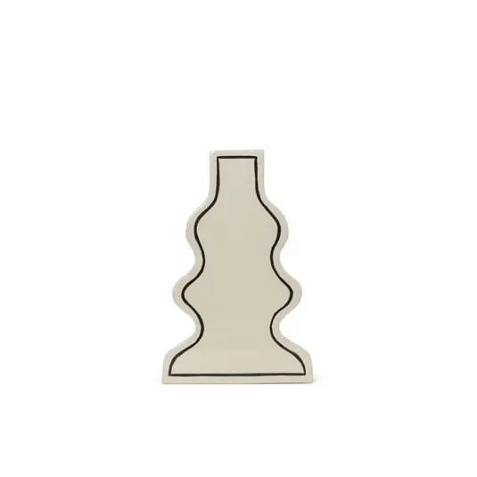 Paste Vase Curvy Off-White - Ferm Living Devolución Gratuita