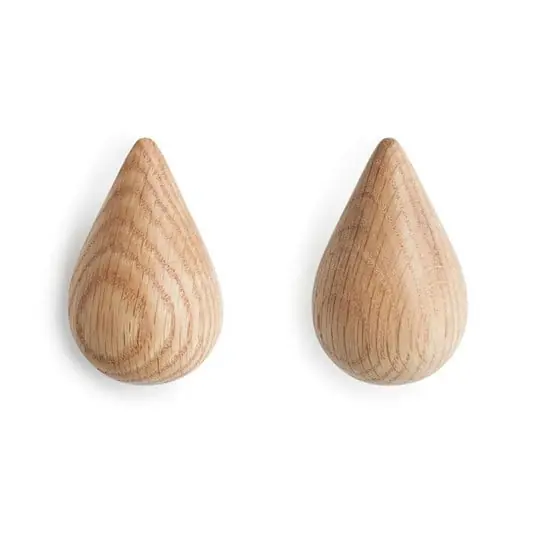 Ordena Ya Dropit Colgador de Pared 2 pcs. Large Oak - Normann Copenhagen