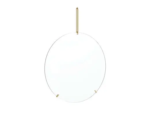 Wall Espejo Ø70 Brass - Moebe Económico