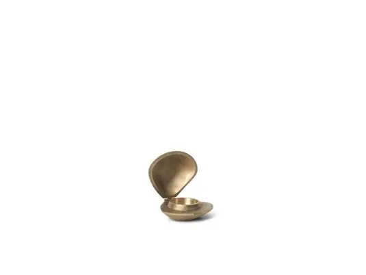 Clam Portavelas Brass - Ferm Living Entrega Rápida