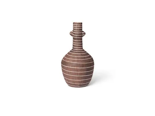 Brura Vase Coffee/White - Ferm Living Alta Calidad