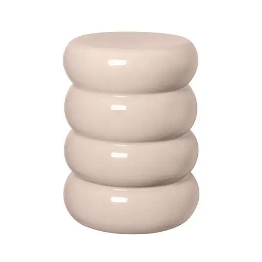 Máxima Calidad Toru Ceramic Taburete Round Lily Blanco - Blomus