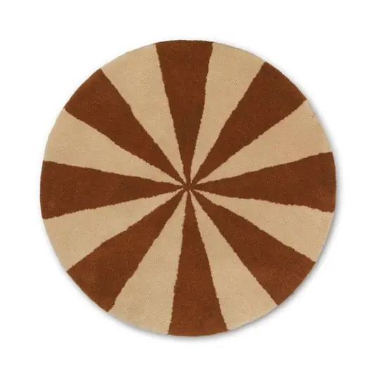 Exclusivo Arch Tufted Alfombra Small Oscuro Brick/Off-White - Ferm Living