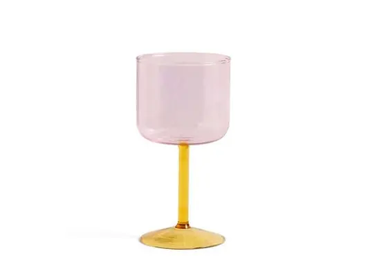 Promoción Tint Wine Glass Set of 2 Pink/Yellow - HAY