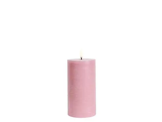 Precio Bajo Vela cilíndrica LED 7,8 x 15,2 cm rosa rústico - Uyuni Lighting
