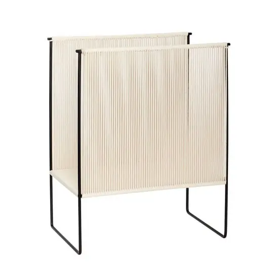 Oferta Limitada String Magazine Holder Black/White - Hübsch