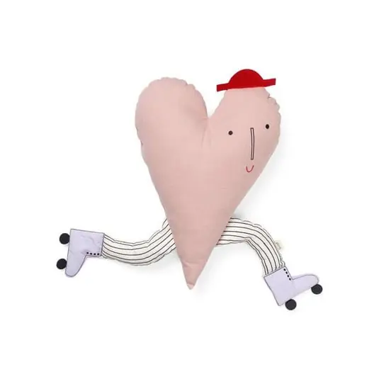 Heart Cushion Dusty Rose - Ferm Living Envío Gratis
