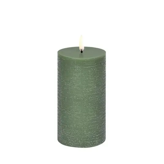 Envío Exprés Vela LED, 7,8 cm, verde oliva - Uyuni Lighting