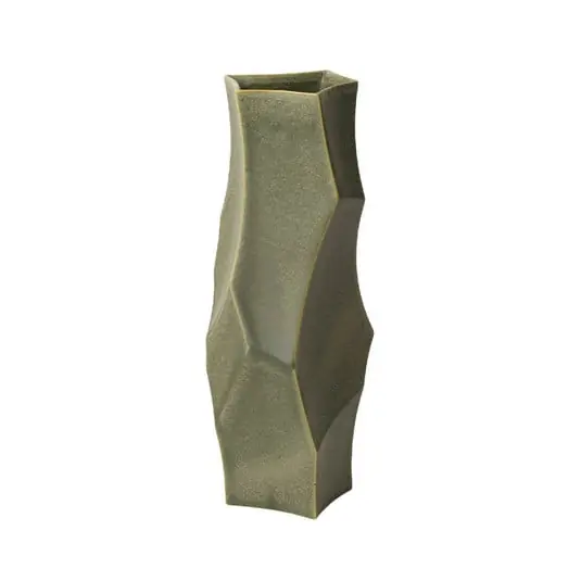 Descuento Cueva Jarrón H37 Oscuro Sage - Ferm Living