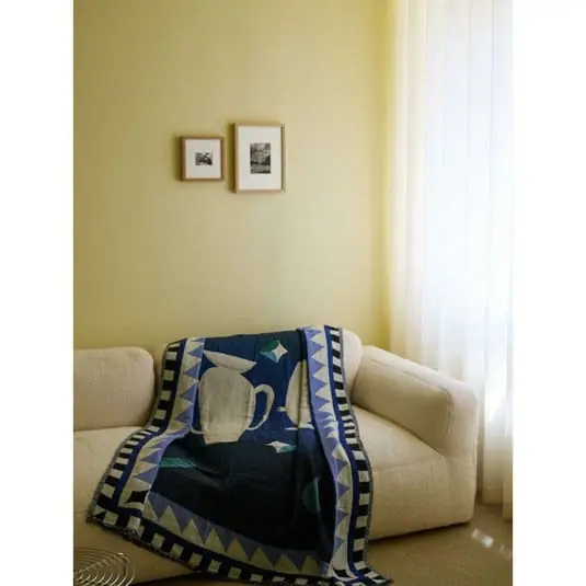 No Te Lo Pierdas Momento Plaid JH46 Azul medianoche - &Tradition