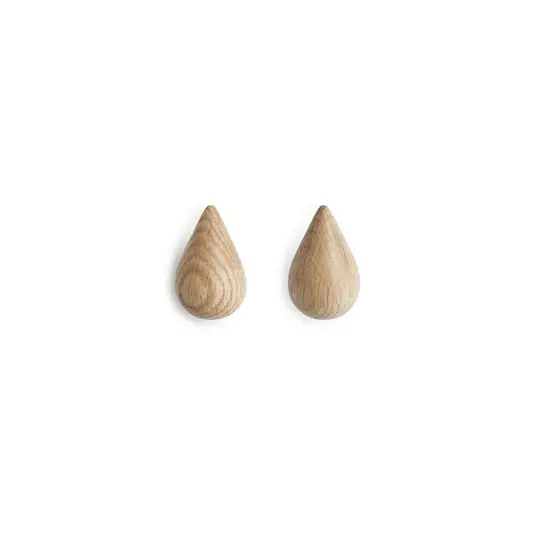 Más Vendido Dropit Colgador de Pared 2 pcs. Small Oak - Normann Copenhagen