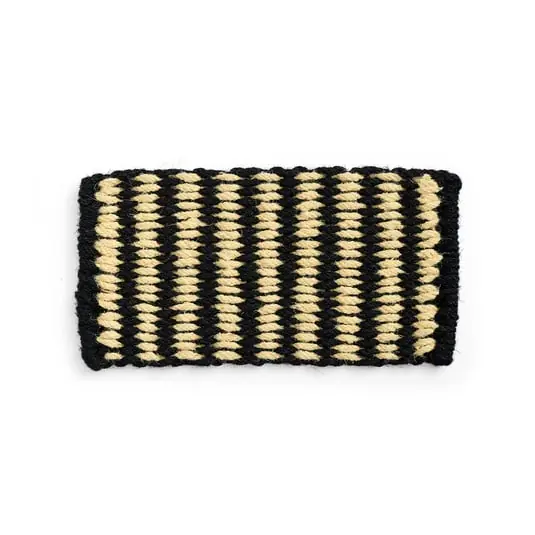 Coco Stripe Wide Felpudo Negro /Blanco - Hay Certificado