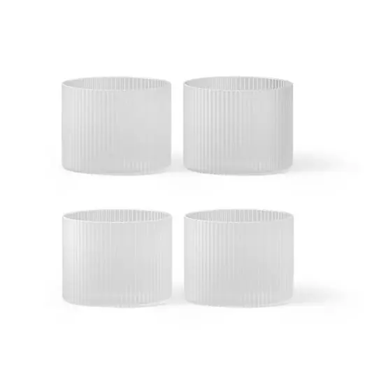 Ripple Low Glasses Set of 4 Frosted - Ferm Living Oferta Flash