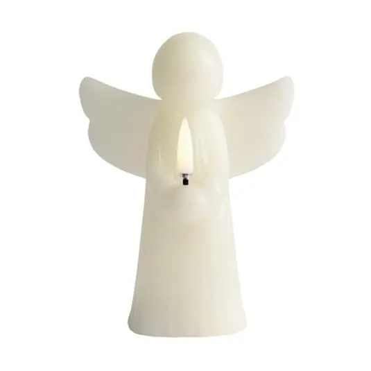 Vela LED ANGEL, gris, cera, altura 16 cm - Uyuni Lighting Imprescindible (Must-Have)