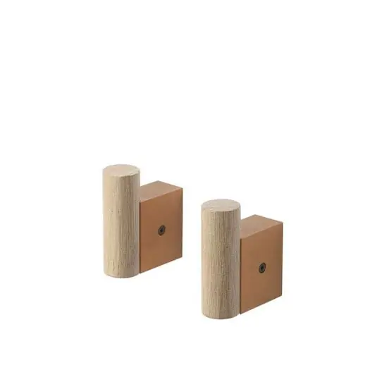 Attach Hook Set of 2 Oak/Burnt Naranja - Muuto Compra Ahora